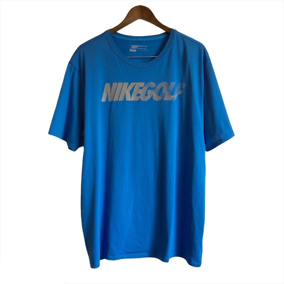 *3/$25* NIKE GOLF Soft Basic Casual Tee Shirt Top Blue